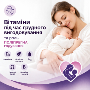 Вітаміни при грудному вигодовуванні: що важливо під час лактації та яку роль можуть відігравати добавки
